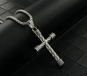 Necklace Pendant - Large Spiral Cross - Picture 1 of 2