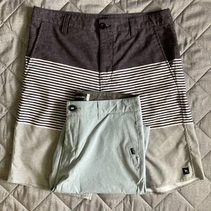 Rip Curl Boardwalk Shorts Men’s 32 Hybrid Stretch Beach Casual Blue Comfort - Picture 1 of 14