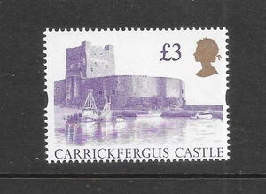 GB QE2 1992 £3 Carrickfergus Castle (Harrison) vf MINT never hinged SG 1613a - Picture 1 of 1