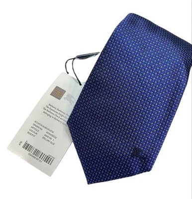 Burberry Tie Horse Logo Navy Unused Tag Men's Accessories - Image 1 of 3