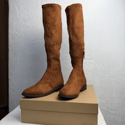 Nuevo en Caja Kenneth Cole Gentle Souls Mujer Emma Bota Elástica Marrón Talla 5 M Foto 1 de 4