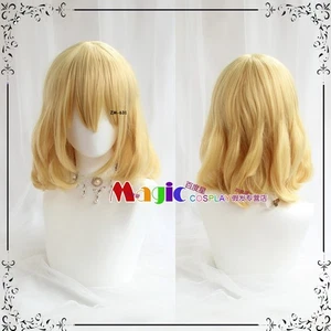 Parrucca Anime Touhou Project Alice Cosplay Capelli Corti Oro Halloween Party Cos Parrucca - Foto 1 di 5
