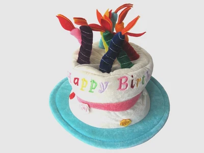 Sombrero Elope Feliz Cumpleaños Velas Pastel Adulto OS Multicolor Celebración Sombrero de copa Foto 1 de 4