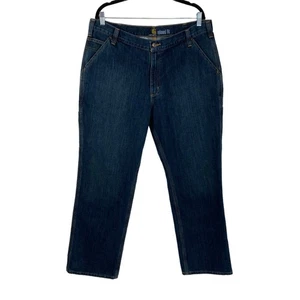 Jean peto Carhartt ajuste relajado Holter 103327 azul ropa de trabajo *38x30 - Imagen 1 de 9