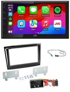 JVC Bluetooth USB MP3 2DIN DAB Autoradio für Fiat Doblo ab 2015 piano schwarz - Bild 1 von 10