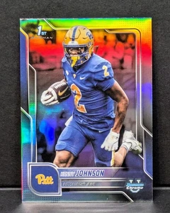2025 Bowman Chrome U Kenny Johnson Refractor #87 Pitt Panthers 1st NM - Picture 1 of 3
