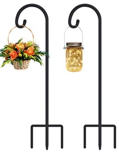 Adjustable 32 Inch Small Shepherds Hooks for Outdoor, Garden Hooks for Lanter... - Picture 1 of 7