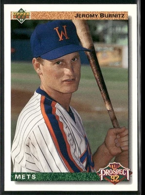 Jeromy Burnitz 1992 Upper Deck #65 Pittsfield Mets - Image 1 of 2