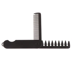 2 in 1 Multi-Faltkamm Tragbarer Mini-Bartkamm Salon Clipper Kämme - Bild 1 von 12