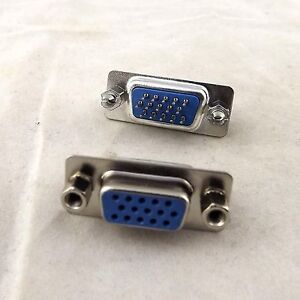 2x D-SUB DB15 15Pin Female DIP PCB Straight Solder Connector Adapter DP15 3 Rows