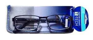 Gafas de lectura Foster Grant Ti-Tech TI104 Gunmetal para hombre ~ Elige la fuerza - Imagen 1 de 2