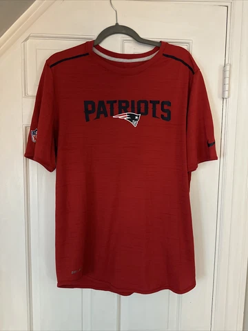 New England Patriots NFL Nike On Field Short Sleeve Dri-Fit Size Large Cover