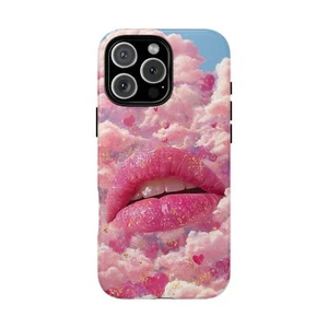 Für iPhone / Galaxy / Pixel | Handy-Tintenhülle - Glossy Lips Pink Love Clouds - Bild 1 von 239