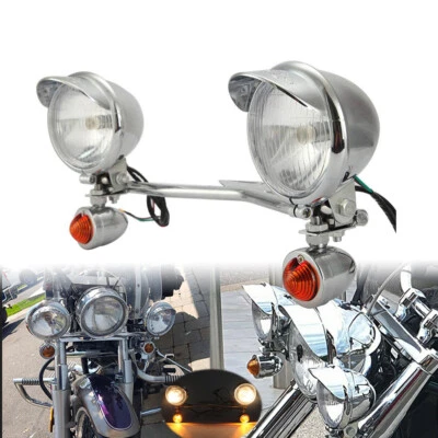 Fog Passing Turn Lights Bar For Suzuki Intruder Volusia VS VL 700 800 1400 1500 - Изображение 1 из 4