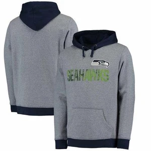 SUDADERA CON CAPUCHA SEATTLE SEAHAWKS MAJESTIC GAMEDAY CLÁSICA AZUL MARINO NUEVA CON ETIQUETAS - Imagen 1 de 6
