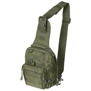 Tactique Sac Bandoulière Mou Militaire 7L Bride Sac à Dos MFH Vert - Picture 1 of 2