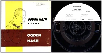 OGDEN NASH Reads 1953 CAEDMON MONO 3 3/4 ips SEALED REEL TO REEL TAPE on SALE - Image 1 of 4