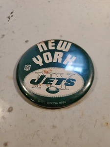 Pulsante Pinback Vintage New York Jets NFL 3"  - Foto 1 di 2
