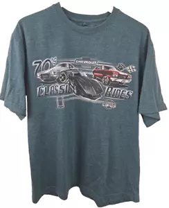 Newport Blue Chevrolet Logo T-Shirt – Size Medium – Corvette - Picture 1 of 4