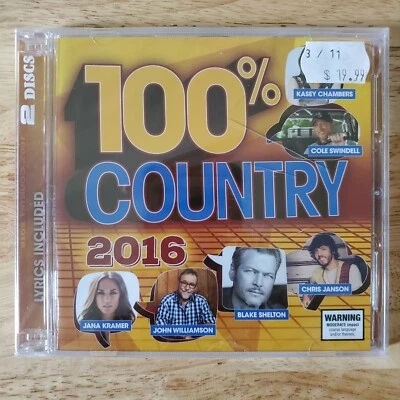 *NEW* 100% Country 2016 Jana Kramer, Blake Shelton, Hunter Hayes, Jasmine Evans - Image 1 of 4