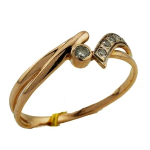 Funkelnder Gold Ring 585 14 Kt Gelbgold Weißgold Goldring Damen Edel Wert 390,- - Bild 1 von 6