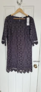 Betty Barclay Charcoal Grey Dress 16 £175 - Picture 1 of 6