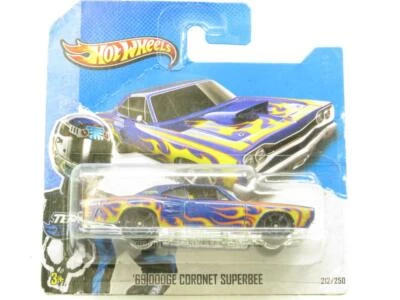 Hotwheels 69 Dodge Coronet Superbee 212/250 X1793 Carta Breve 1:64 Sigillata - Immagine 1 di 2