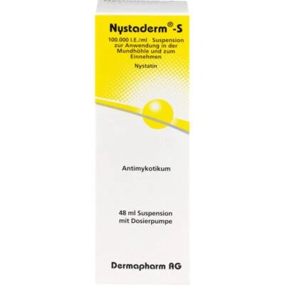 DERMAPHARM AG NYSTADERM S Suspension Dosierpumpe 48 ml PZN03936742