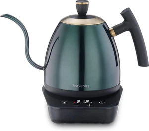 Electric Gooseneck Pour over Coffee Kettle, Stainless Steel Hand Drip Tea Pot 27 - Picture 1 of 9