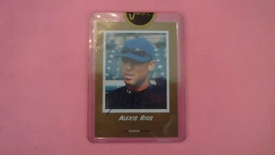 2004 Just Minors Alexis Rios 75/100 Gold Edition Autograph — 第 1/4 张图片