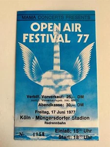 OPEN AIR FESTIVAL'77 Konzert TICKET 17.06.1977 GENESIS / LAKE / MANFRED MANN - Bild 1 von 5