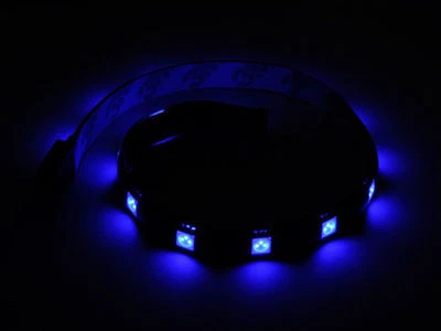 Silverstone Blue 30cm 15 LED Plastic Strip (LS01A) Computer Lights - Image 1 of 2