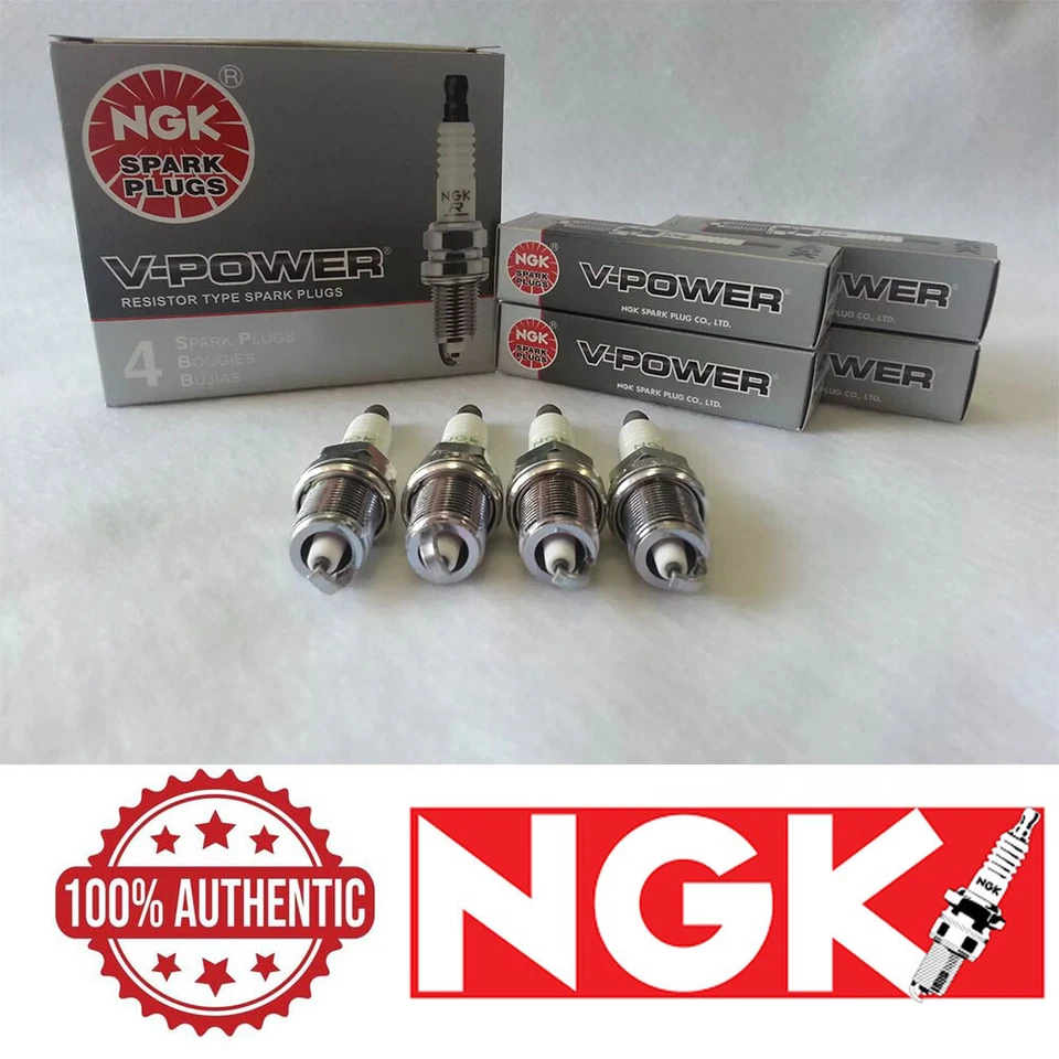 NGK "V-POWER" Spark Plugs (Set of 4) 2004-2006 for Scion xB 1.5L Foto 1 de 1