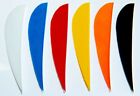 1 doz pack of 3" Parabolic FLETCHES / FLETCHINGS many colours,  longbow arrows