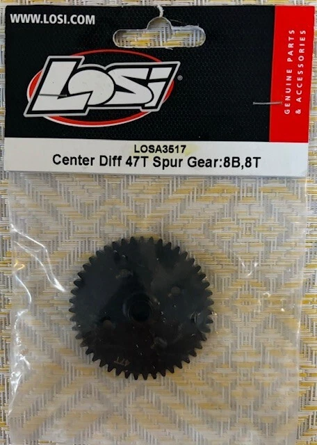Losi Part #LOSA3517: Center Diff 47T Spur Gear: 8B/T; NISP - Image 1 of 1