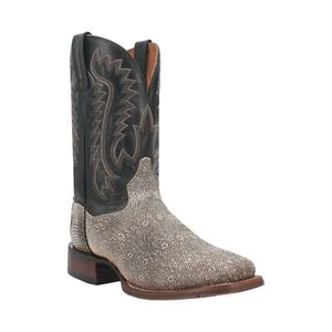 DAN POST Men's DP4181 ELGIN 11" Lizard Western Boot, Natural/Black, Size 9.5 D - Picture 1 of 7
