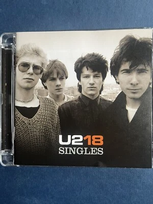 U2 18 SINGLES Used Greatest Hits CD Rock Pop Irish 80s 90s 00s Alternative Indie - Image 1 of 3
