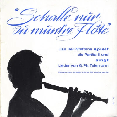 TELEMANN Partita 6 for Recorder 4 Songs Harpsichord REIL-STEFENS Flute D-518 10" - Image 1 of 3