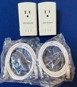 Two Netgear XAV5421 Powerline 500 Network Adapter Networking Extender Bridge - Picture 1 of 3
