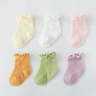 Chaussettes bébé filles nouveau-né floral solide enfants tout-petits trucs bébé dentelle chaussettes en maille