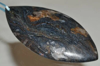 30X59X6mm Tempting~RED BLUE PIETERSITE Large Fancy-Cut Focal Pendant - H1263 - Image 1 of 4