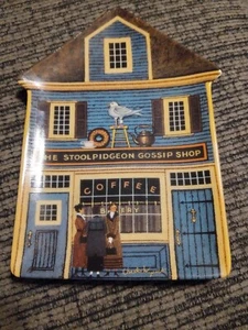 Wysocki Folktown Plate 1996 Bradford Exchange The Stoolpidgeon Gossip Shop 6th  - Picture 1 of 4