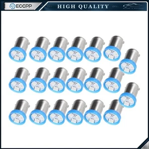 20Pcs BA9S 57 3SMD LED Lamp Blue Instrument Panel Cluster Dash Light Gauge Bulb - Picture 1 of 1