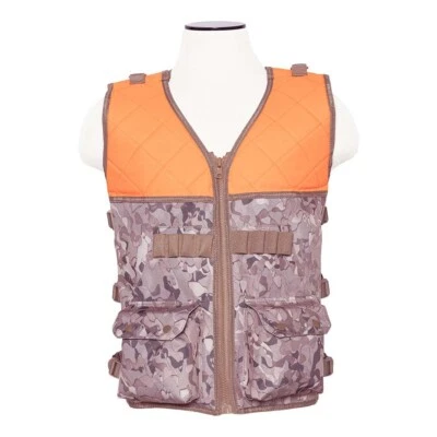 Hunting Outdoor Safety Vest w/ Shotshell Loops Orange / Camo Sz Large X-LARGE - Image 1 of 3
