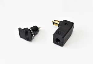 Toma de corriente de moto DIN ISO 4165 + enchufe angular adecuado con contactos de tornillo - Imagen 1 de 4