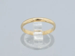 (MA4) Damen 14K Gelbgold Ehering Ring 1,5 Gramm Größe 6,75 - 2,52 mm - Bild 1 von 4