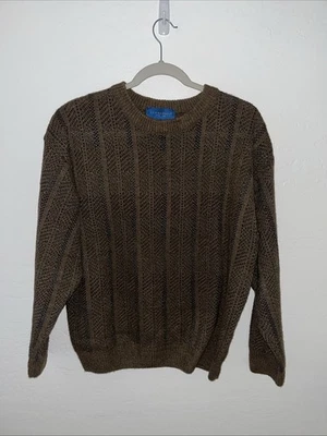 Towncraft Men's Vintage Medium Brown Knit Sweater - Image 1 of 3