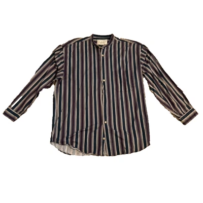 Vintage GreatLand Striped Cotton Shirt Men’s Large 100% Cotton 90s Casual - Image 1 of 4