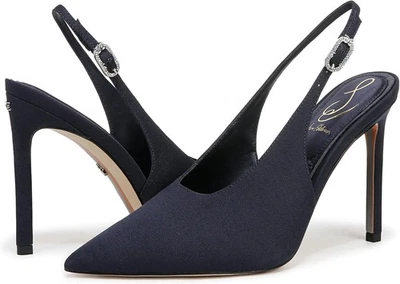 Sam Edelman Mujer Alina Slingback Pump Midnight Blue 9,5M Foto 1 de 4