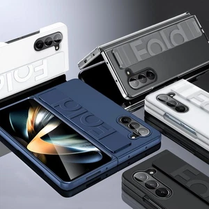 Custodia con cinturino per Samsung Galaxy Z Fold7 Fold6 Fold5 4 3 silicone pieghevole case - Foto 1 di 15